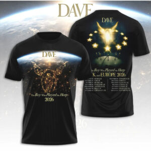 Dave The Boy Who Played The Harp UK Europe 2026 World Tour Merch Hoodie