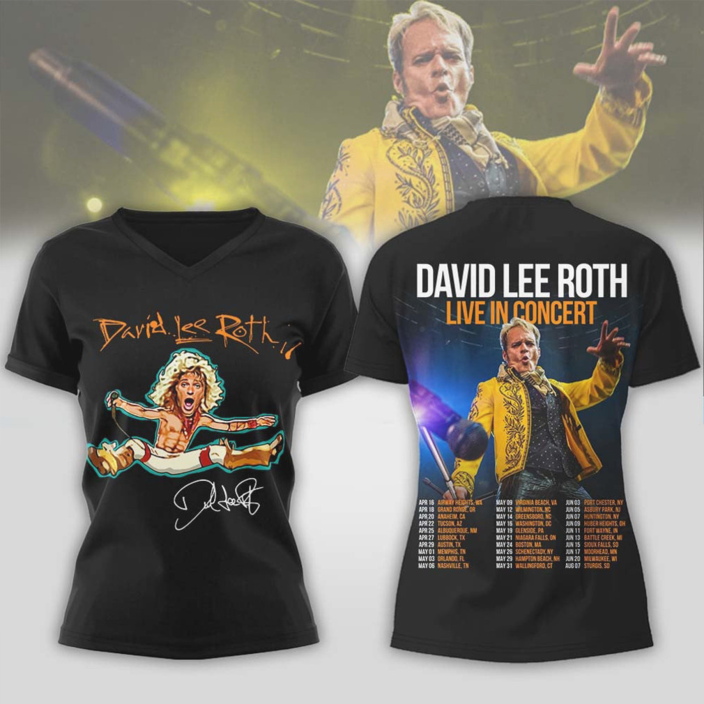 David Lee Roth Live In Concert 2026 Tour Dates Signature T Shirt David Lee Roth Live In Concert 2026 Tour Dates Signature T Shirt