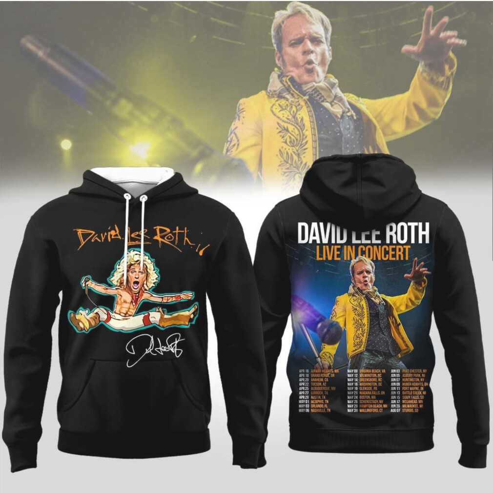 David Lee Roth Live In Concert 2026 Tour Dates Signature T Shirt David Lee Roth Live In Concert 2026 Tour Dates Signature T Shirt