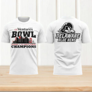 Delaware Blue Hens 68 Ventures Bowl Champions 2025 Fan Shirt Delaware Blue Hens 68 Ventures Bowl Champions 2025 Fan Shirt