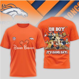 Denver Broncos Disney Mickey Mouse Oh Boy It’s Game Day Football Fan Shirt