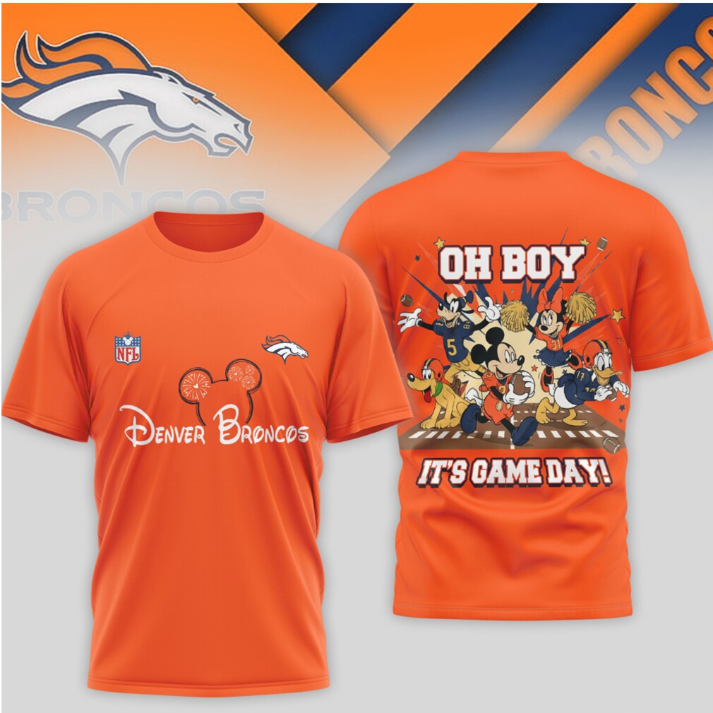 Denver Broncos Disney Mickey Mouse Oh Boy It’s Game Day Football Fan Shirt Denver Broncos Disney Mickey Mouse Oh Boy It’s Game Day Football Fan Shirt