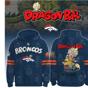 Denver Broncos Dragon Ball Super Saiyan Mashup Hoodie Anime NFL Fusion T Shirt