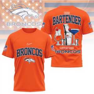 Denver Broncos This Bartender Loves The Broncos Vintage NFL Sport Fan T Shirt