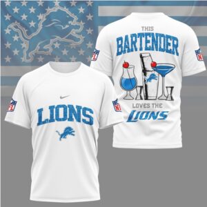 Detroit Lions This Bartender Loves The Lions Vintage Style Sport Fan T Shirt Detroit Lions This Bartender Loves The Lions Vintage Style Sport Fan T Shirt