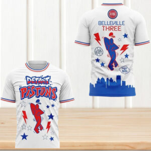 Detroit Pistons Belleville Three Techno Is Black Music White Graphic Streetwear Fan T Shirt Detroit Pistons Belleville Three Techno Is Black Music White Graphic Streetwear Fan T Shirt