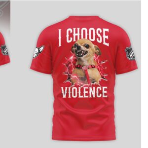 Detroit Red Wings Chihuahua I Choose Violence Red Hockey Lover Shirt Detroit Red Wings Chihuahua I Choose Violence Red Hockey Lover Shirt
