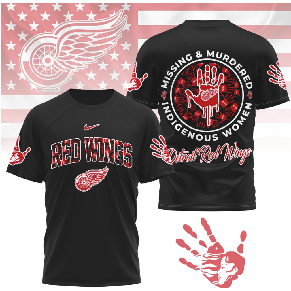 Detroit Red Wings MMIW Awareness Hockey Indigenous Women Support Apparel Shirt Detroit Red Wings MMIW Awareness Hockey Indigenous Women Support Apparel Shirt