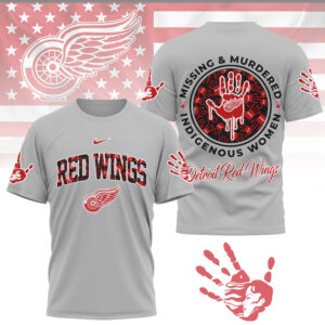 Detroit Red Wings MMIW Awareness Hockey Indigenous Women Support Apparel Shirt