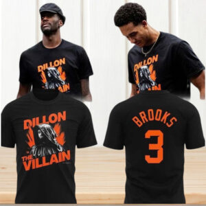 Dillon Brooks The Villain Houston Rockets Basketball Number 3 Black Graphic Fan Shirt Dillon Brooks The Villain Houston Rockets Basketball Number 3 Black Graphic Fan Shirt