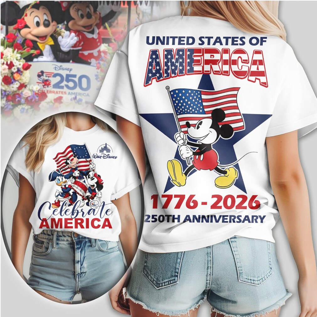 Disney United States 250th Anniversary Mickey Mouse 1776 2026 Celebrate America T Shirt Disney United States 250th Anniversary Mickey Mouse 1776 2026 Celebrate America T Shirt