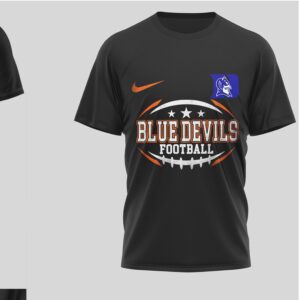 Duke Blue Devils Football Harley Davidson Skull Wings Vintage 90s Biker Graphic T Shirt