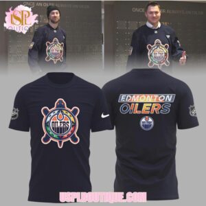 Edmonton Oilers NHL Turtle Indigenous Design Logo Performance Hoodie