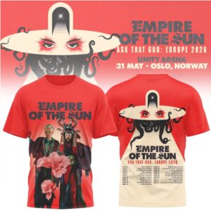 Empire Of The Sun Ask That God Europe 2026 World Tour tshirt