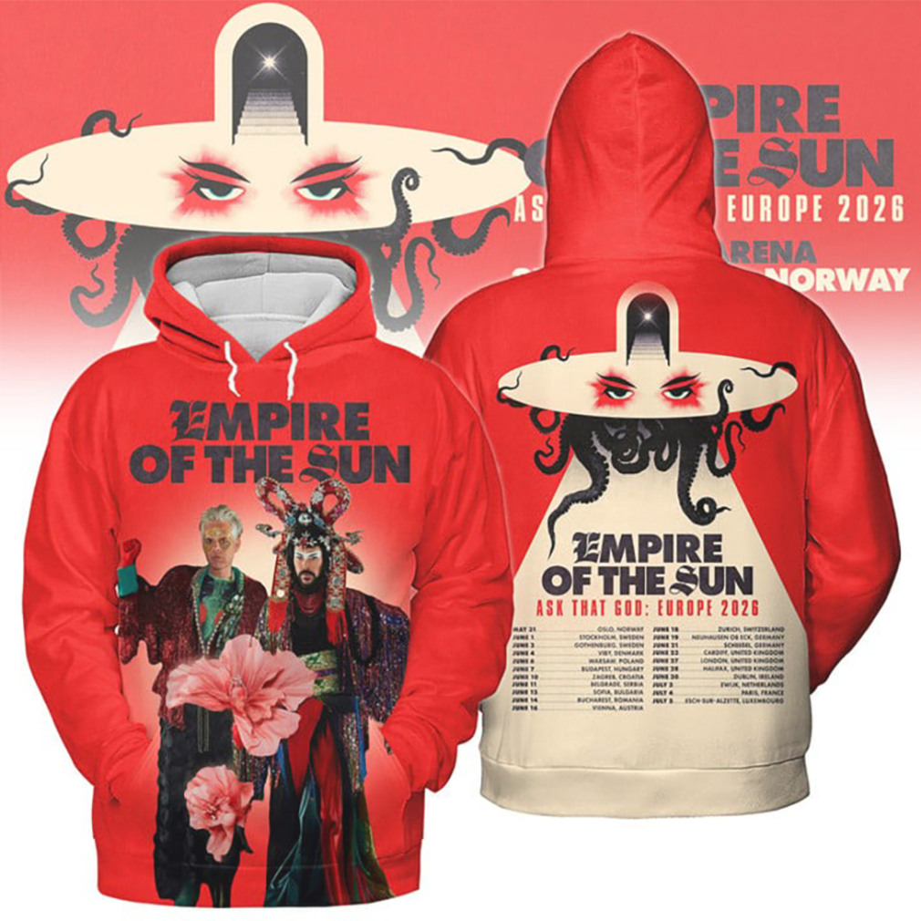 Empire Of The Sun Ask That God Europe 2026 World Tour tshirt Empire Of The Sun Ask That God Europe 2026 World Tour tshirt