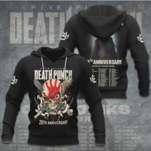 Five Finger Death Punch 20th Anniversary World Tour 2026 tshirt Five Finger Death Punch 20th Anniversary World Tour 2026 tshirt