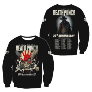 Five Finger Death Punch 20th Anniversary World Tour 2026 tshirt