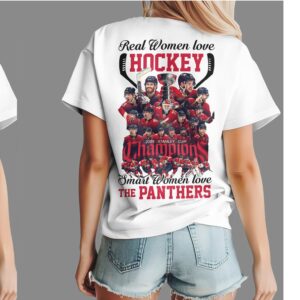 Florida Panthers 2025 Stanley Cup Champions Real Women Love Hockey Graphic Shirt