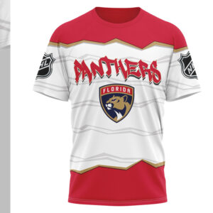 Florida Panthers Puck Yeah Skeleton Red Hockey Fan Game Day Shirt