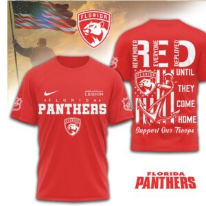 Florida Panthers R.E.D. Friday Military Support Remember Everyone Deployed Shirt