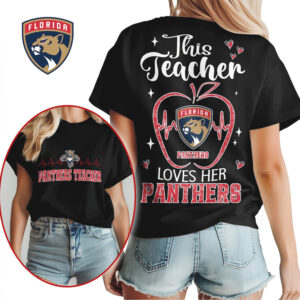 Florida Panthers This Teacher Loves Her Panthers Hockey Fan Gift Shirt Florida Panthers This Teacher Loves Her Panthers Hockey Fan Gift Shirt