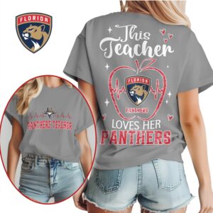 Florida Panthers This Teacher Loves Her Panthers Hockey Fan Gift Shirt