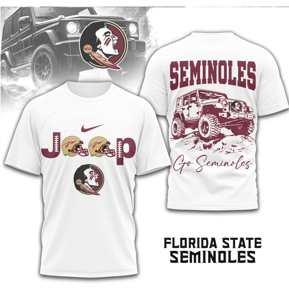Florida State Seminoles Jeep Graphic FSU Vintage Game Day Garnet Gold Shirt Florida State Seminoles Jeep Graphic FSU Vintage Game Day Garnet Gold Shirt