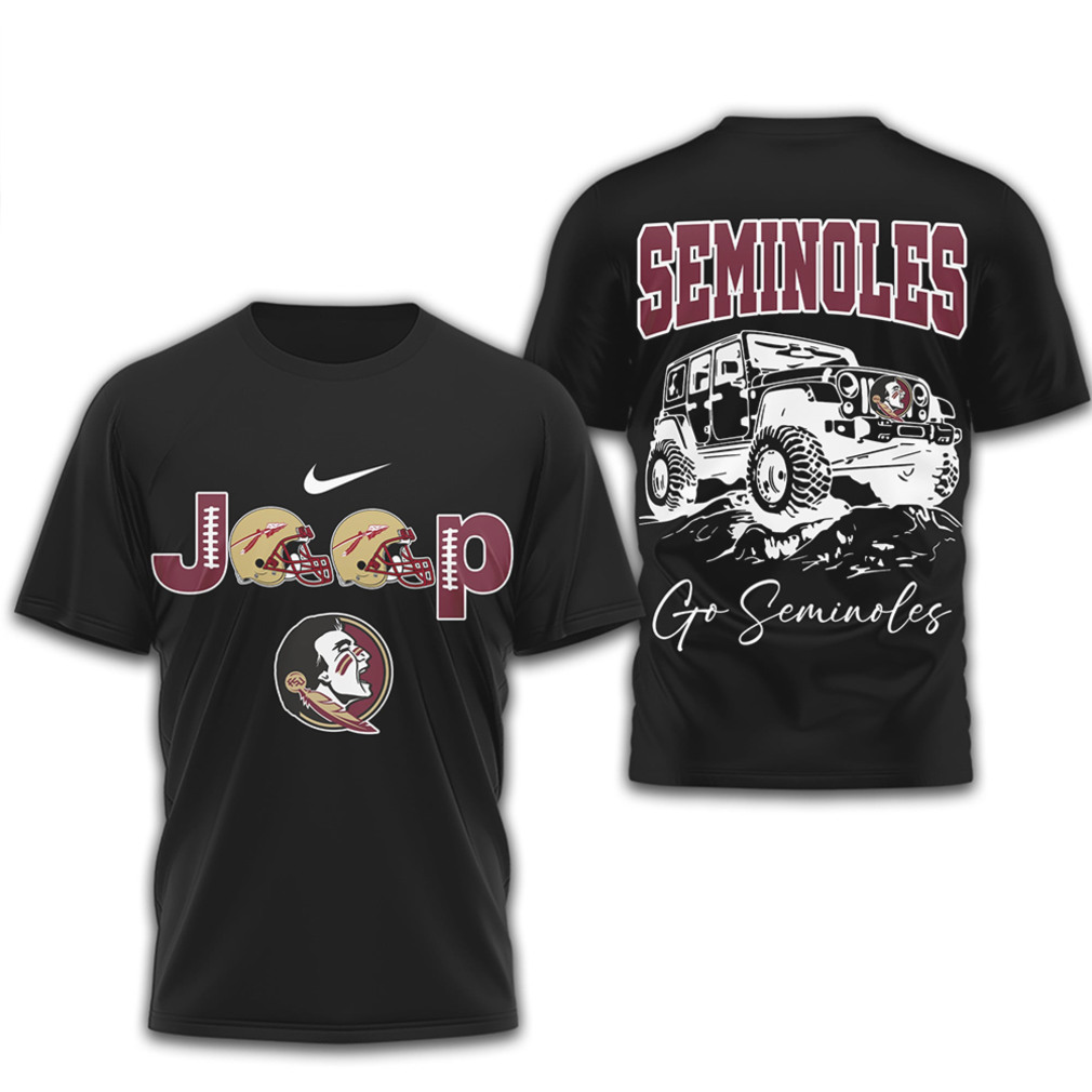 Florida State Seminoles Jeep Graphic FSU Vintage Game Day Garnet Gold Shirt Florida State Seminoles Jeep Graphic FSU Vintage Game Day Garnet Gold Shirt