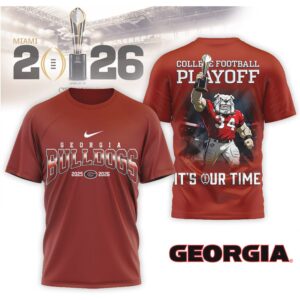 Georgia Bulldogs 2026 College Football Playoff Championship Graphic Game Day Fan Shirt