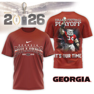 Georgia Bulldogs 2026 College Football Playoff Championship Graphic Game Day Fan Shirt