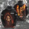 Scream 7 Fear Hits Home Ghostface Mask Slasher Horror Movie Graphic Apparel Hoodie Scream 7 Fear Hits Home Ghostface Mask Slasher Horror Movie Graphic Apparel Hoodie