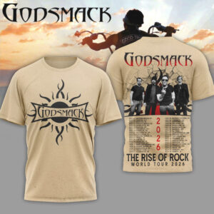 Godsmack The Rise Of Rock World Tour 2026 Hard Rock Band Concert T Shirt Godsmack The Rise Of Rock World Tour 2026 Hard Rock Band Concert T Shirt