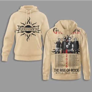 Godsmack The Rise Of Rock World Tour 2026 Hard Rock Band Concert T Shirt