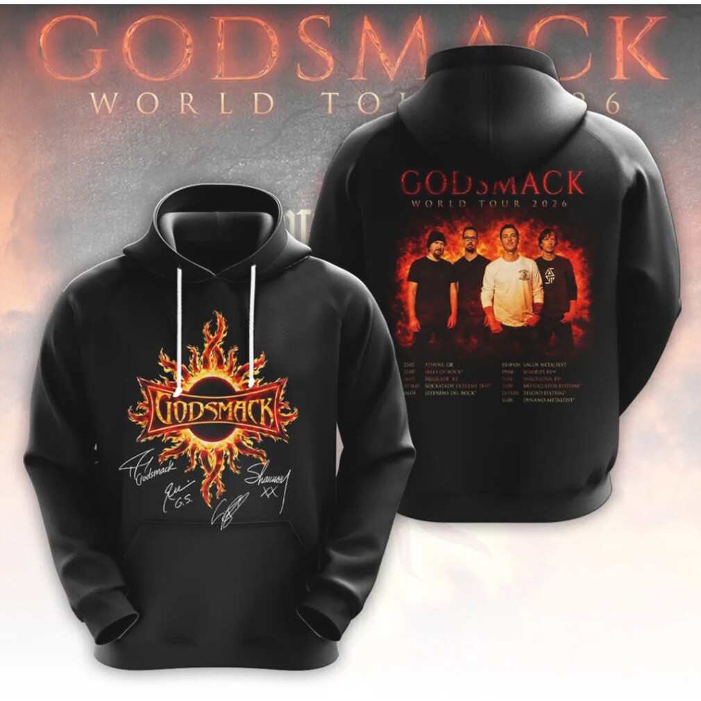 Godsmack World Tour 2026 Band Signed Memorabilia Vintage Rock Graphic Hoodie Godsmack World Tour 2026 Band Signed Memorabilia Vintage Rock Graphic Hoodie