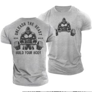 Gorilla Fitness Unleash The Beast Build Your Body Gym Shirt Gorilla Fitness Unleash The Beast Build Your Body Gym Shirt