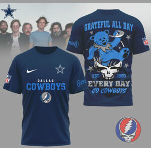 Grateful Dead Dallas Cowboys Music Fan Game Day tshirt