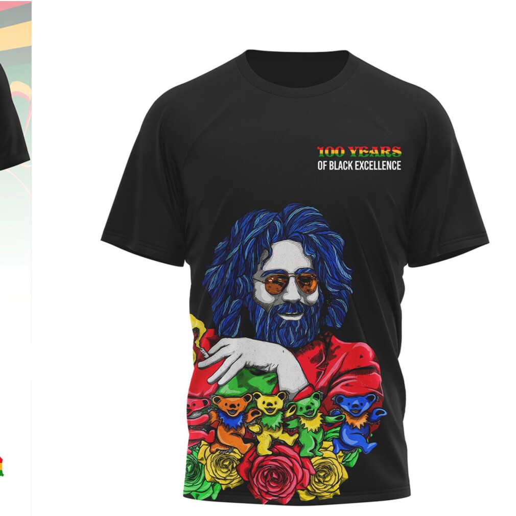 Grateful Dead Jerry Garcia Black History Month American History Vintage Retro Graphic Tee Grateful Dead Jerry Garcia Black History Month American History Vintage Retro Graphic Tee