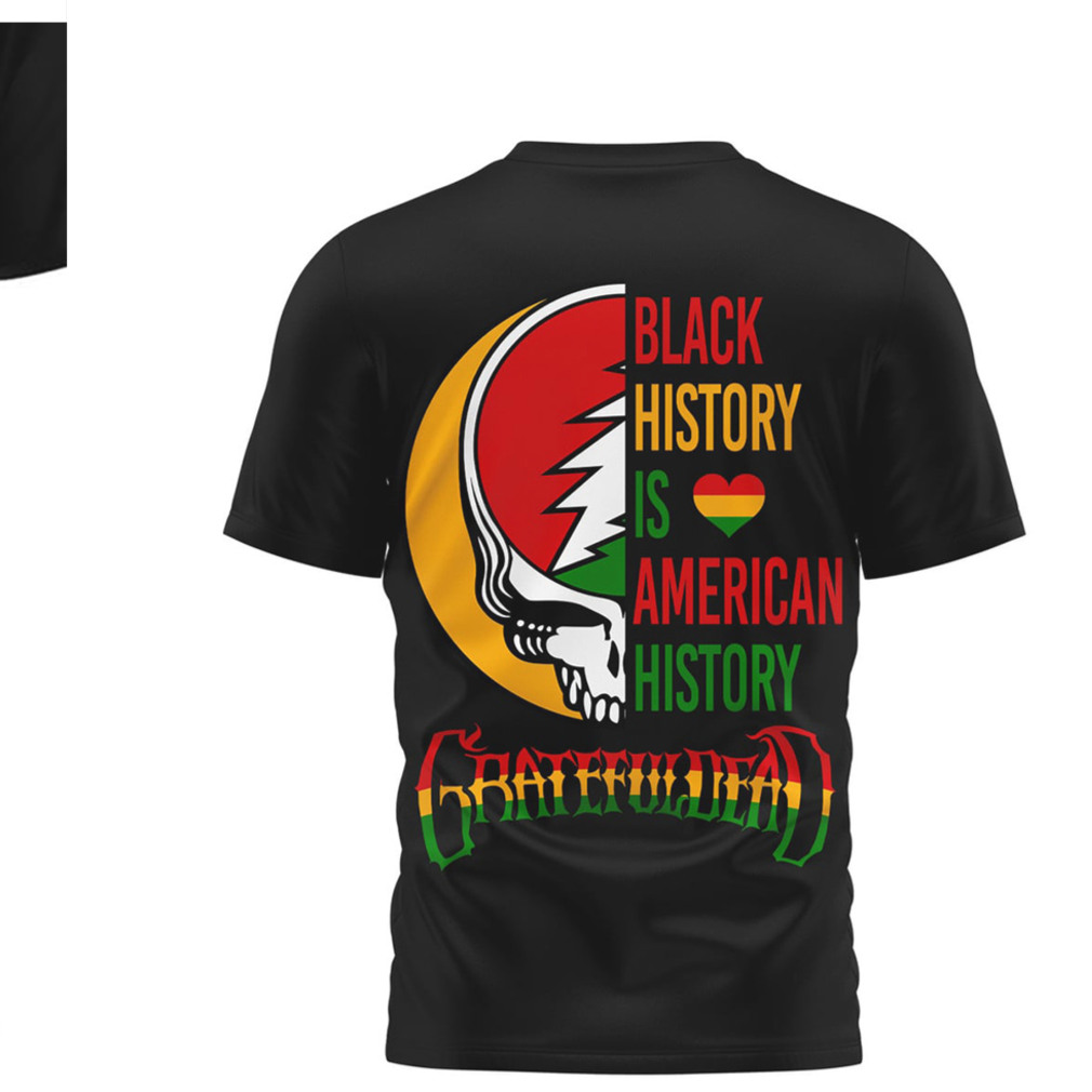 Grateful Dead Jerry Garcia Black History Month American History Vintage Retro Graphic Tee Grateful Dead Jerry Garcia Black History Month American History Vintage Retro Graphic Tee