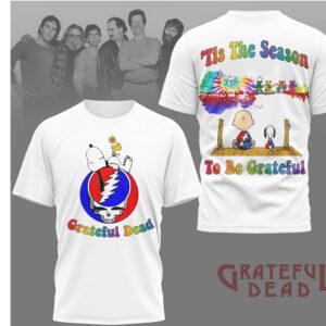 Grateful Dead x Peanuts Tis The Season To Be Grateful Woodstock Snoopy Shirt Grateful Dead x Peanuts Tis The Season To Be Grateful Woodstock Snoopy Shirt