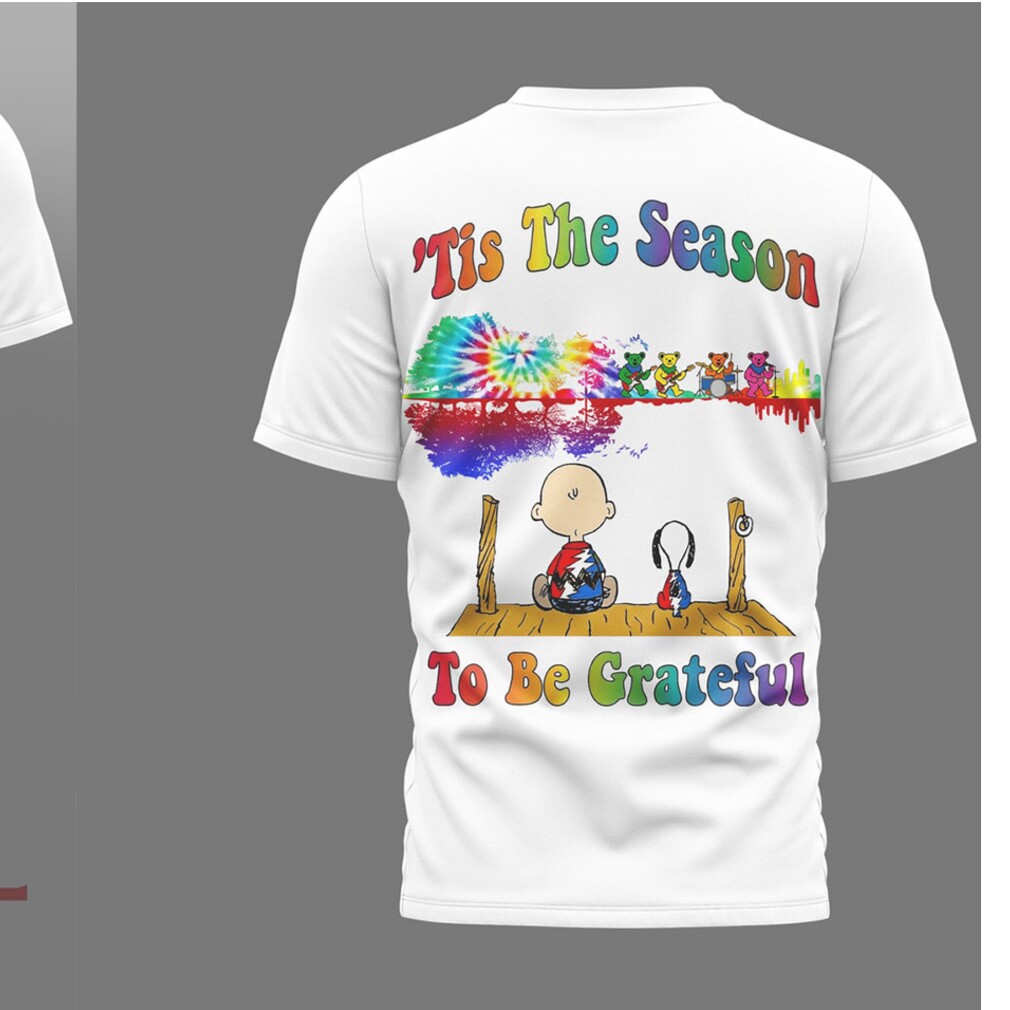 Grateful Dead x Peanuts Tis The Season To Be Grateful Woodstock Snoopy Shirt Grateful Dead x Peanuts Tis The Season To Be Grateful Woodstock Snoopy Shirt