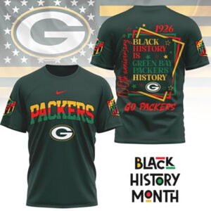 Green Bay Packers Black History Month Anniversary NFL Football T Shirt