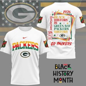 Green Bay Packers Black History Month Anniversary NFL Football T Shirt