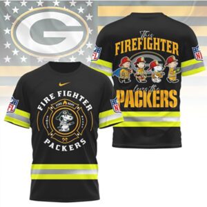 Green Bay Packers Firefighter Snoopy Peanuts Hero Appreciation Game Day tshirt Green Bay Packers Firefighter Snoopy Peanuts Hero Appreciation Game Day tshirt