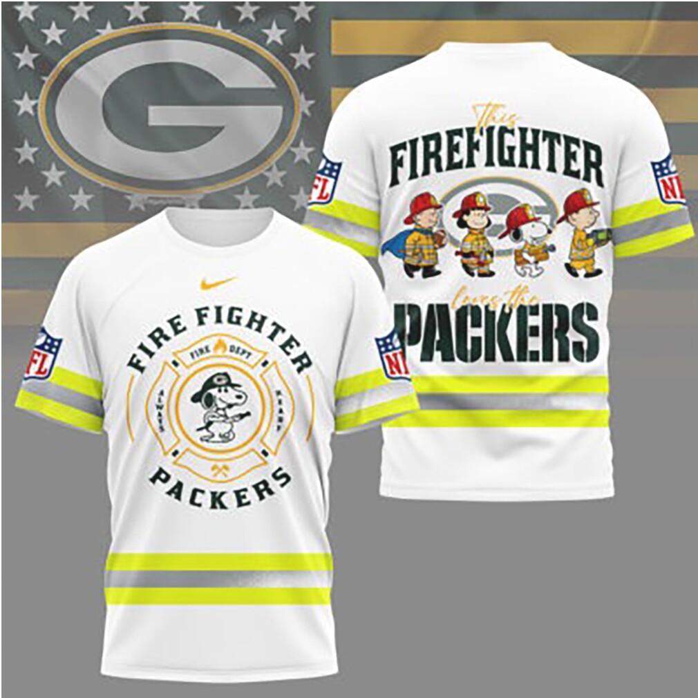 Green Bay Packers Firefighter Snoopy Peanuts Hero Appreciation Game Day tshirt Green Bay Packers Firefighter Snoopy Peanuts Hero Appreciation Game Day tshirt