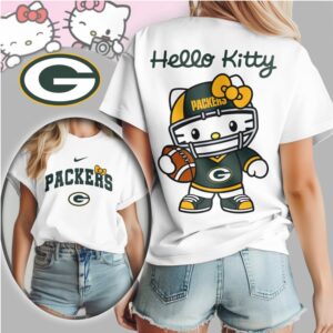 Green Bay Packers Hello Kitty Vintage Football Fan Sunday Gameday T Shirt Green Bay Packers Hello Kitty Vintage Football Fan Sunday Gameday T Shirt