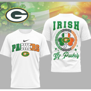Green Bay Packers Irish Shamrock St. Patrick's Day Lucky NFL Team T Shirt