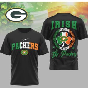 Green Bay Packers Irish Shamrock St. Patrick's Day Lucky NFL Team T Shirt