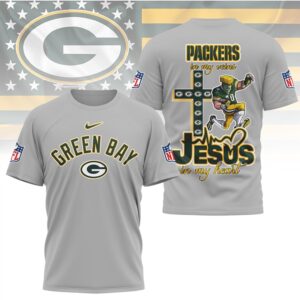 Green Bay Packers Jesus In My Heart Christian Faith Football Fan T Shirt Green Bay Packers Jesus In My Heart Christian Faith Football Fan T Shirt