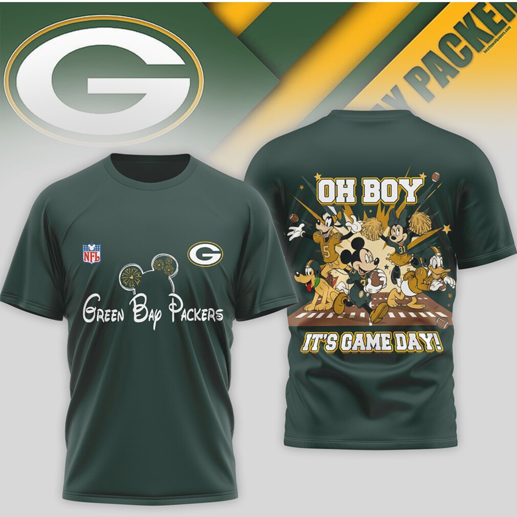 Green Bay Packers Mickey Mouse Game Day Vintage Graphic Football Fan T Shirt Green Bay Packers Mickey Mouse Game Day Vintage Graphic Football Fan T Shirt