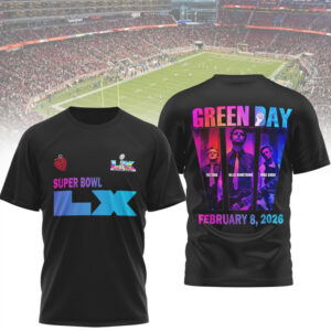 Green Day Super Bowl LX 2026 Half Time Show Concert Graphic Music Shirt